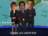 All Star Weather Trio : Sarah Palin Barack Obama Rick Santorum