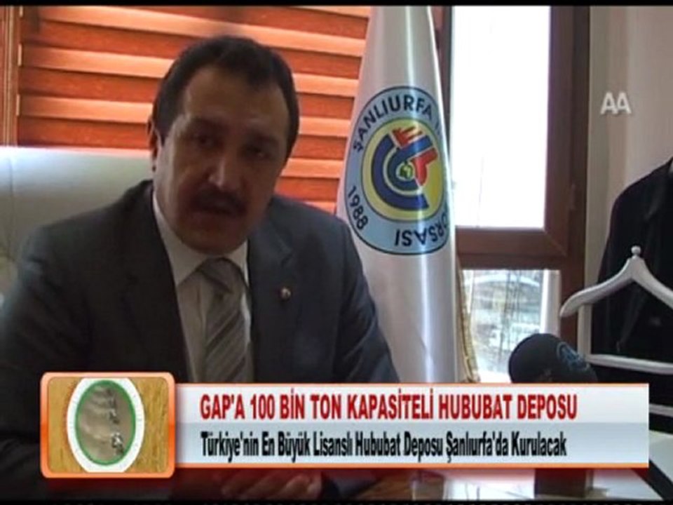GAP’A 100 BİN TON KAPASİTELİ HUBUBAT DEPOSU 26.01.2012