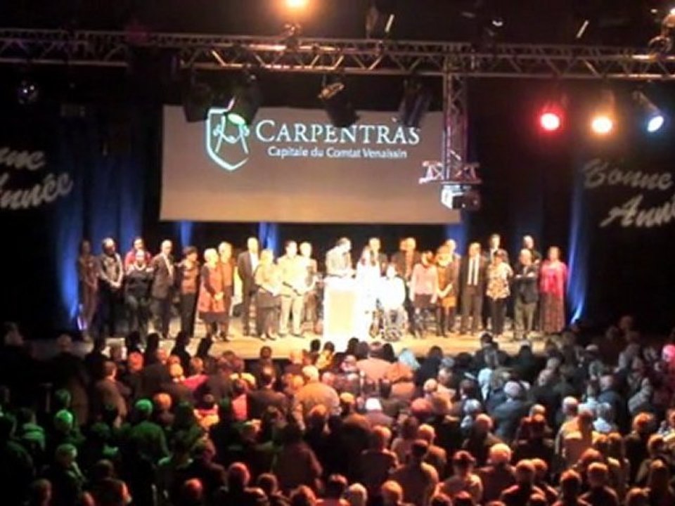 Voeux du Maire - Carpentras le 25/01/2012
