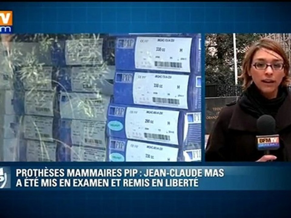 Prothèses PIP : Mas mis en examen et laissé libre sous contrôle judiciaire