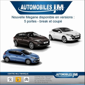 MANDATAIRE VOITURE NEUVE MEGANE 2012 AUTOJM