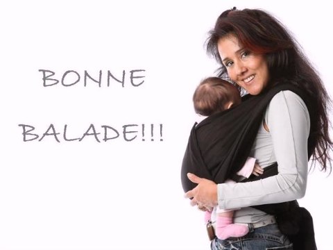 Echarpe de portage classique 5m TI-WAWITA (position face à soi)