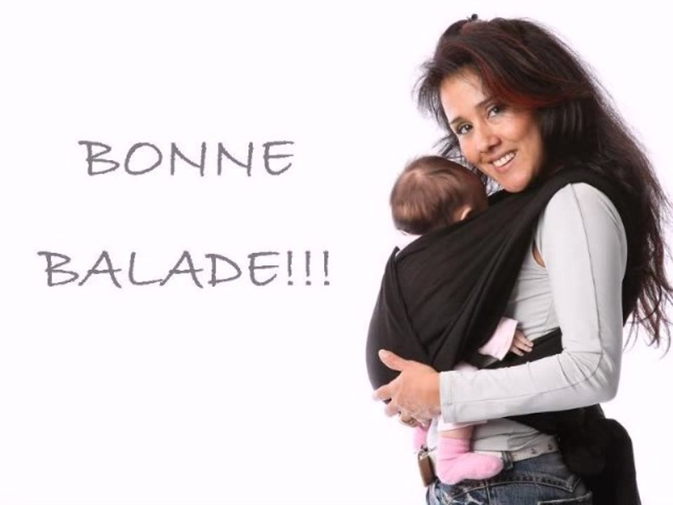 Echarpe de portage classique 5m TI-WAWITA (position face à soi)