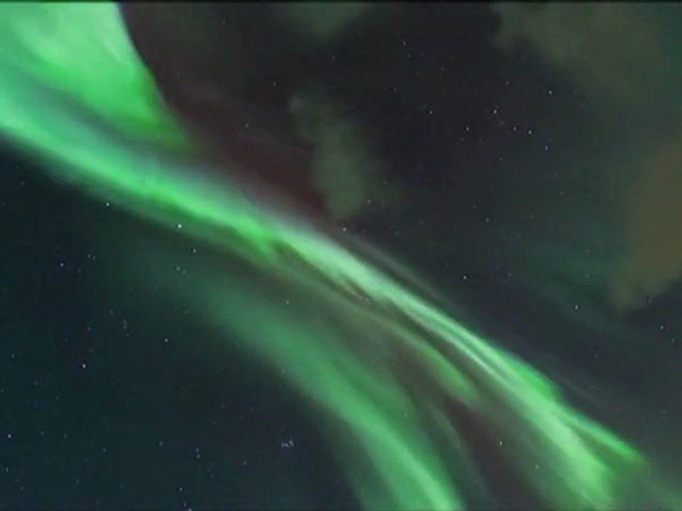 Multicolored northern lights streak Norwegian sky