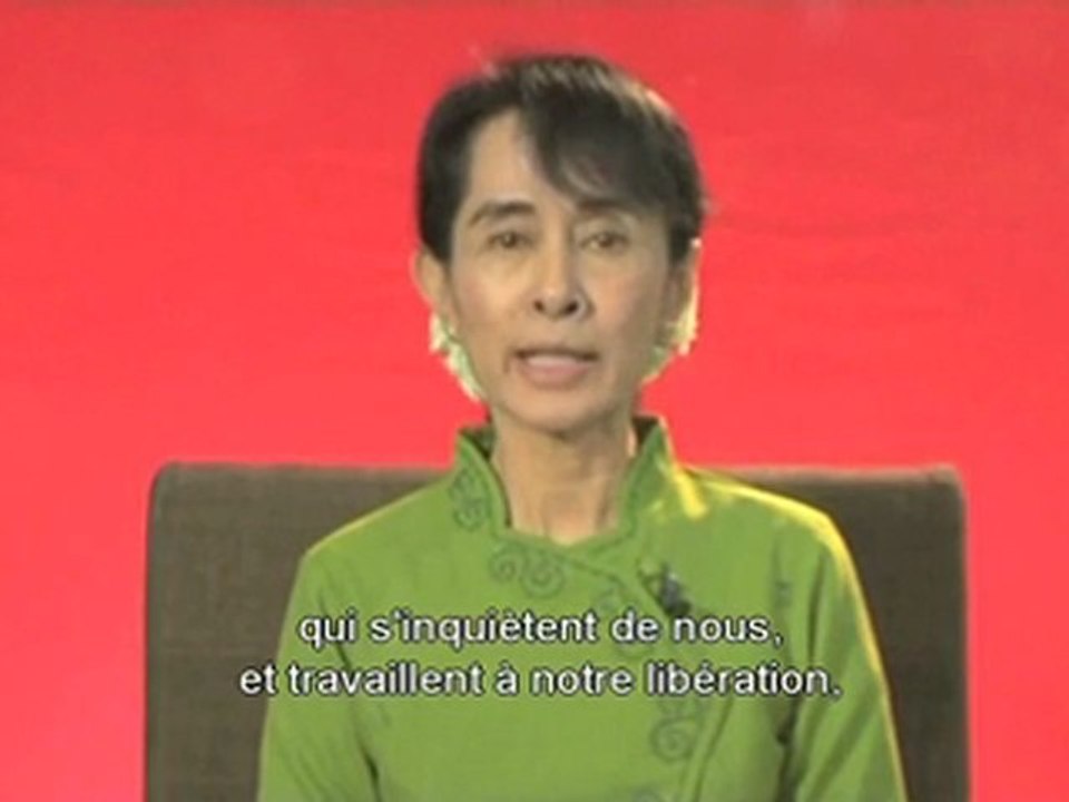 "We believe in basic Human Rights"  - Message by Aung San Suu Kyi