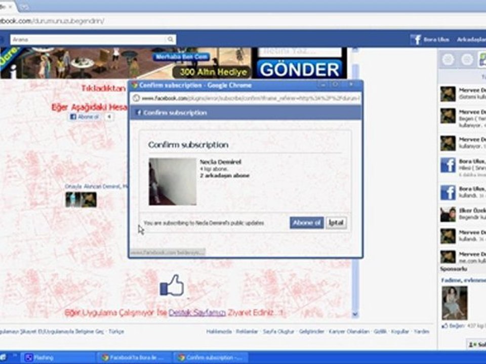 Bora İle Durum Beğendir Uygulaması Kullanımı