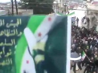 فري برس   ادلب جسرالشغورالكستن  جمعة حق الدفاع عن النفس27 1 2012