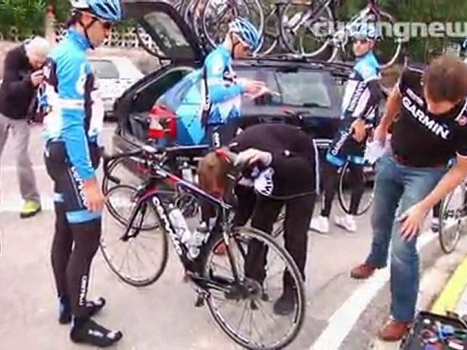 Garmin-Barracuda training camp: Speedy mid session Di2 gear check