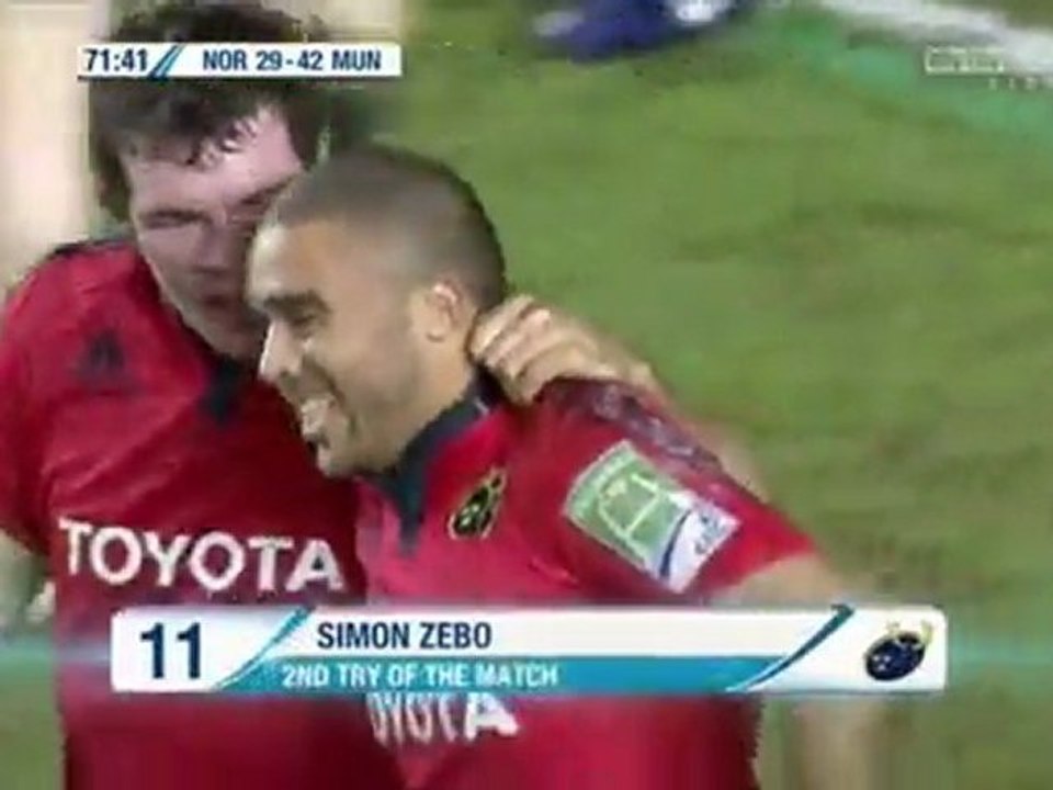 Le hat trick de Simon Zebo