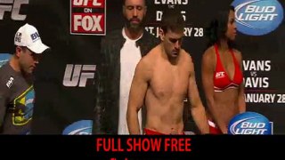 Maia vs Weidman weight in video