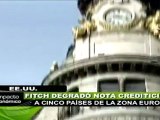 Fitch rebaja nota crediticia de 5 países europeos
