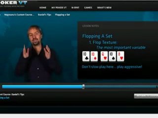 Daniel Negreanu - Flopping a Set Tips