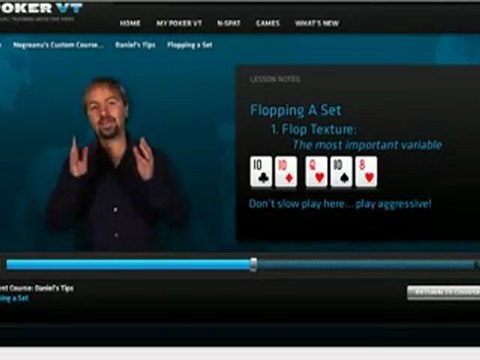Daniel Negreanu - Flopping a Set Tips