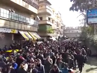 فري برس   مظاهرة زملكا دمشق جمعة حق الدفاع عن النفس 27 1 2012