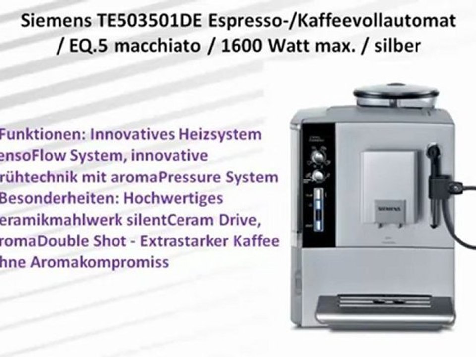 TOP 10 Siemens Kaffeevollautomat zu Kaufen