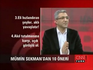 Mümin Sekman'dan Mutluluk ve Başarı İçin 10 Öneri!