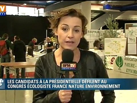Les candidats à la présidentielle défilent au Congrès écologiste