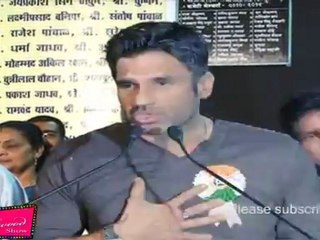 Actor Sunil Shetty @ Mazdoor Union meet