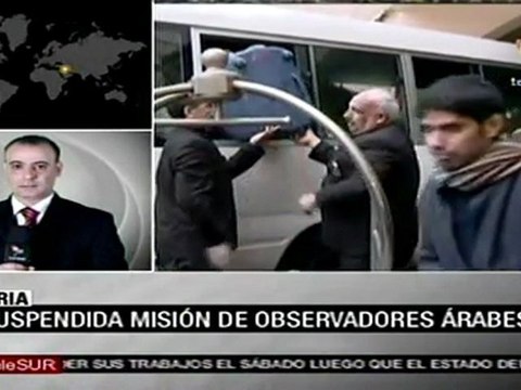 Liga Árabe suspende misión de observadores en Siria
