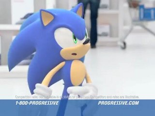 Progressive Ad Featuring Sonic the Hedgehog