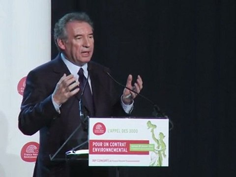 Intervention de François Bayrou au congrès de France Nature Environnement