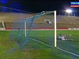 Гол Хюсена в матче "Гётеборг - Спартак М" 1:0
