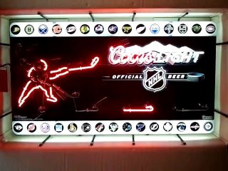 Coors Light NHL Teams Motion Neon