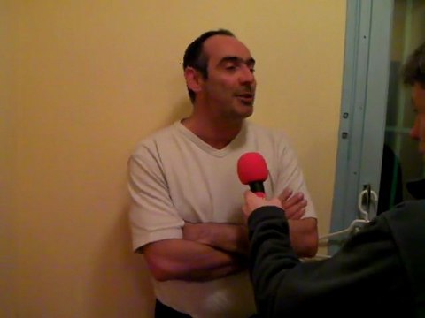 Mario Cuscusa réagit après la défaite des handballeuses péageoises face à Achenheim Truchtersheim