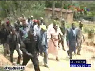 Visite des travaux de construction du stade et du domaine présidentiel à Kinkala