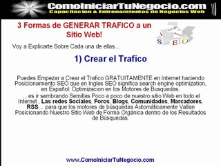 3 Formas para Generar Trafico a tu Blog o Negocio