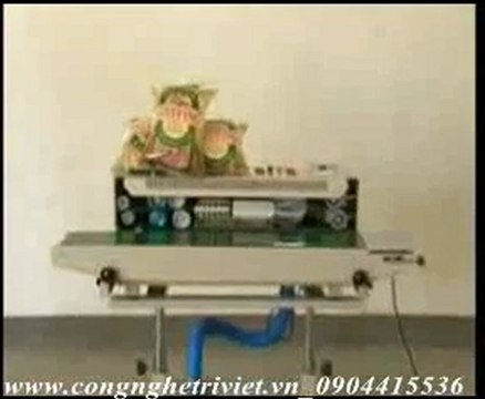 Máy hàn miệng túi liên tục có thổi khí