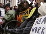 Disability protest disrupts London shopping