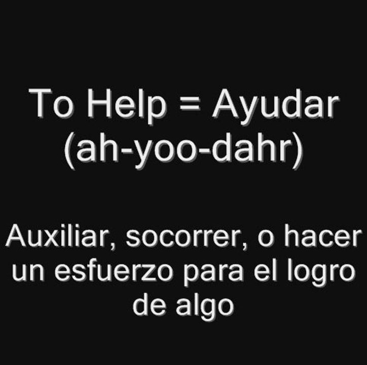 Spanish Verb AYUDAR - EZSpanish101