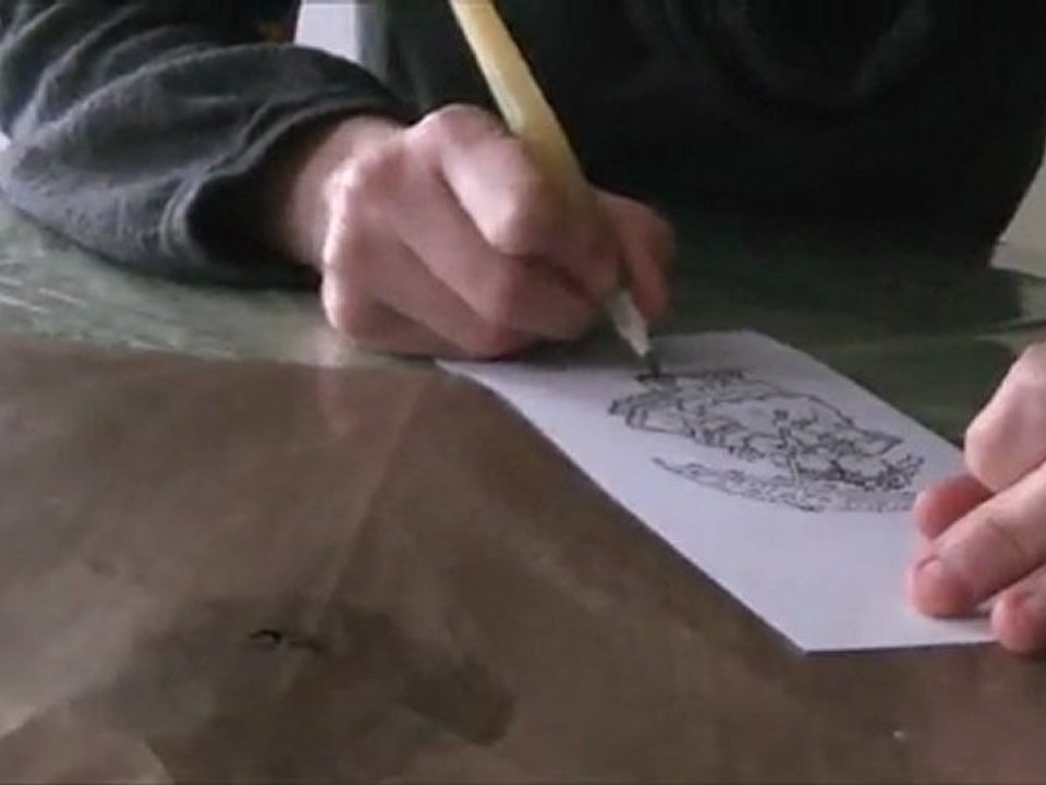 coloriage a l'encre distress ink