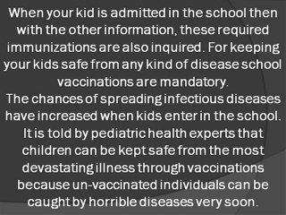 Give your children proper vaccinations for good health