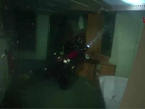 Isola del Giglio - Costa Concordia - VVF smz interno cabine 1