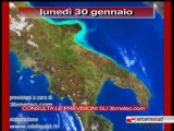 Previsioni del tempo, lunedì 30 gennaio