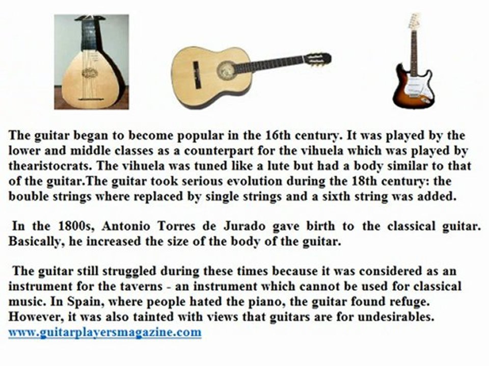 History Of The Guitar