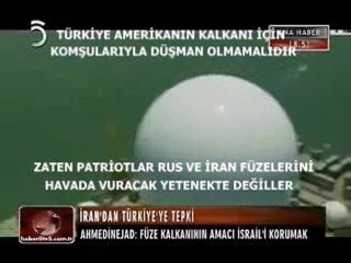 TÜRKİYE AMERİKANIN FÜZE KALKANI İÇİN KOMŞULARIYLA DÜŞMAN OLMAMALI