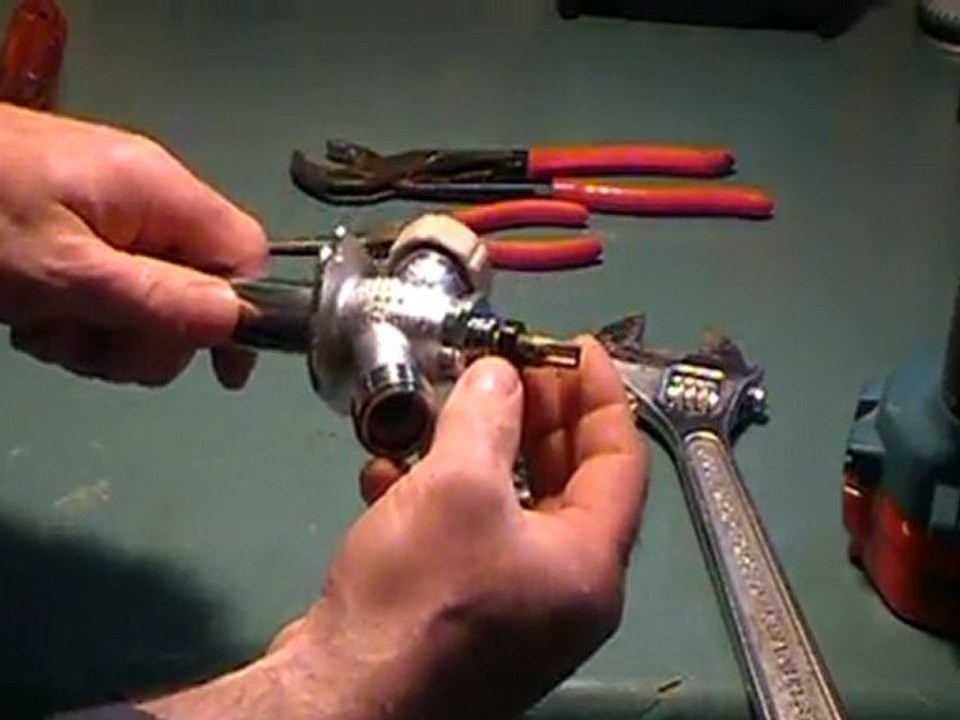 How to repair an outside faucet, tap or spigot.