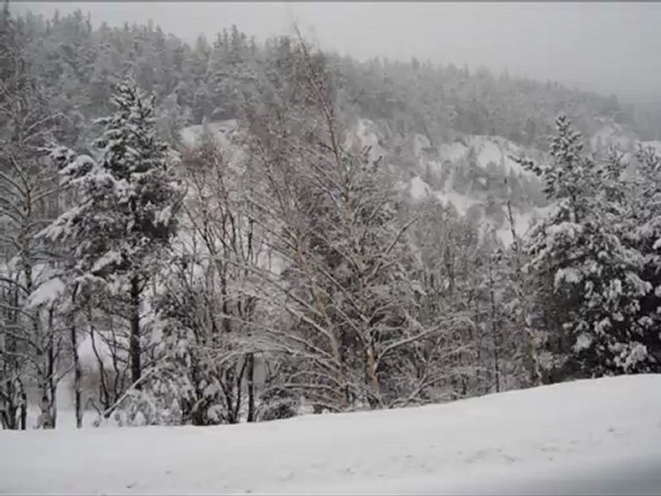 Route enneigée.