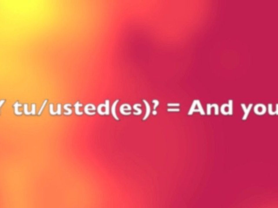 Basic Greetings (Spanish)