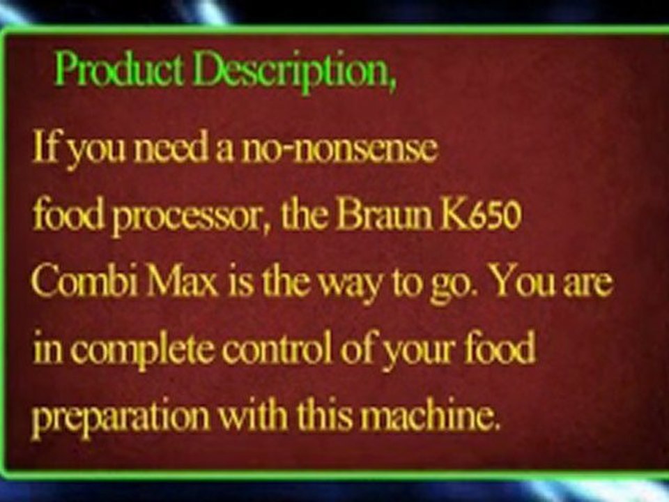 Braun Multiquick Kitchen Machine