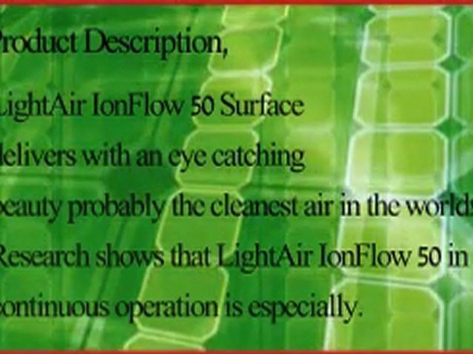 LightAir IonFlow Air Purifier Surface
