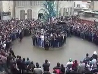 فري برس   تشييع البطل مأمون الخطيب   زبداني   29 1 2012