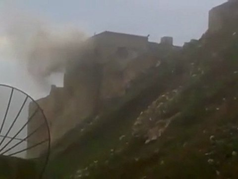 فري برس قصف مدفعي على قلعة المضيق الأثرية 29 1 2012