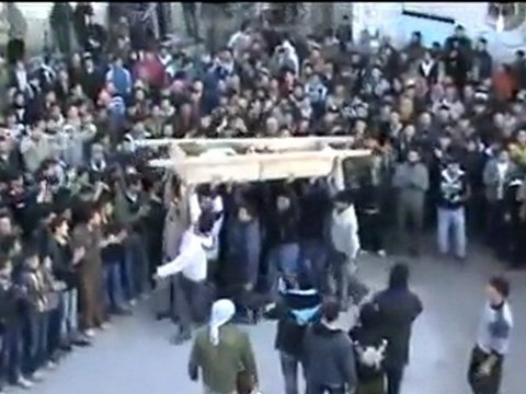 فري برس حمص الحولة المحتلة تشييع الشهيد مرسال الشيوخ 28 1 2012