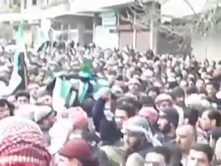 فري برس   تشيع الشهيد باسم الدالاتي 28 1 2012