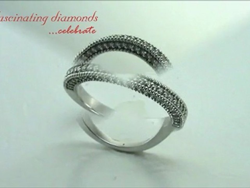 Round Cut Diamond Wedding Anniversary Band Prong Setting