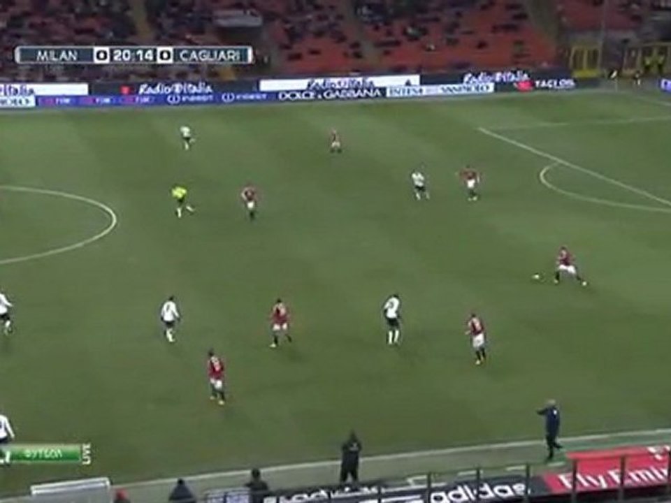 Спортивне відео на  sportua.at.ua Мілан - Кальярі / 20 тур / 1 тайм